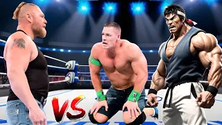 Full Match - Brock Lesnar vs John Cena + Ryu | Iron Man Match 2024 | WWE April 23, 2024