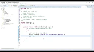 Java Connect to Oracle database using Eclipse IDE