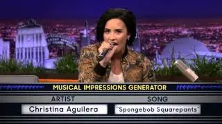 Wheel of musical impressions with Demi Lovato - Christina Aguilera