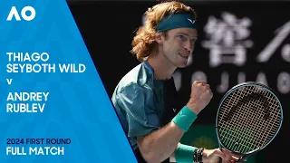 Thiago Seyboth Wild v Andrey Rublev Full Match | Australian Open 2024 First Round