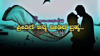 Preethige Janma needida brahma | kannada song | feel the Song | slove + reverb song