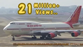 Air India Boeing 747 Early Rotation at Mumbai Airport | Plane Spotting at Mumbai Airport | jemi1210