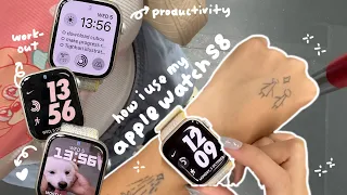 how i use my apple watch⌚️💚day in the life using an apple watch series 8