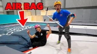 SCOOTER vs TRAMPOLINE PARK!! 🛴‼️ Ft.Leo Spencer