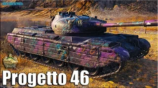 Грамотный бой на Progetto 46 ✅ World of Tanks лучший бой прем танк Италия