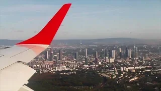 Austrian Airlines Embraer ERJ-195 Vienna-Frankfurt Safety, Takeoff, Inflight, Landing
