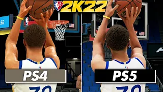 NBA 2K22 - Stephen Curry Shooting/Dribbling Animation Comparison | PS5 vs PS4