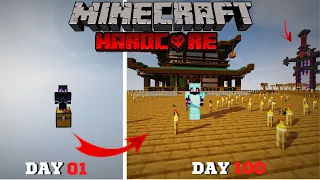 I Survived 100 Days on ONE CHEST in Hardcore Minecraft (Hindi)