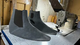 How To Make World Toughest Chelsea Handmade Suede Boots Processing Start to End Part 2 of 3