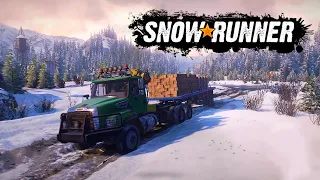 SNOWRUNNER Gameplay Walkthrough STONE FALL AND ROCKS FALL Alasca Map Off-Road [1080p] No Commentary