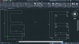 AUTOCAD 2D BASICS || E SECTION BY LINE COMMAND USING ABSOLUTE CO-ORDINATE SYSTEM