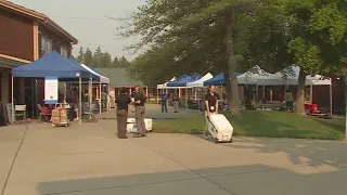 Disaster Relief Center Set Up In Colfax