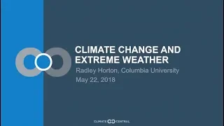 Climate Change and Extreme Weather