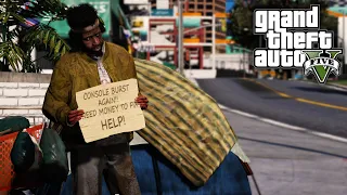 PLAYING AS A HOMELESS PERSON IN GTA 5 (MODS)