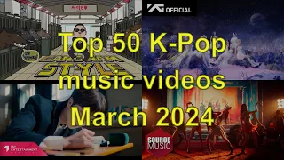 Most viewed K-POP music video during March 2024