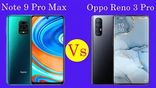 Redmi Note 9 Pro max vs Oppo Reno 3 Pro full comparison || Speed Test Note 9 Pro max vs Reno 3 Pro