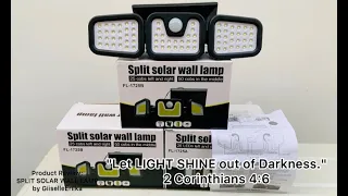 SPLIT SOLAR WALL LAMP for Brownout 💡 || TIPID SA KURYENTE.