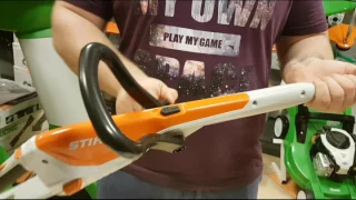 Аккумуляторная коса fsa 45 Stihl самая удобная, легкая и комфортная коса для небольших территорий.