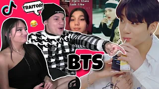 Siblings react to 'BTS Tiktoks' for the first time 😂