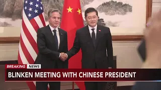 US Secretary of State Blinken meets with Chinese President Xi Jinping