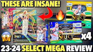 THE BEST RETAIL BOXES EVER?! 😱🔥 2023-24 Panini Select Basketball Target & Walmart Mega Box Review x4