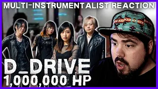 D_Drive INSANE Guitar Harmonies! '1,000,000h.p.' Live at Nagoya GROW | Musician Reaction