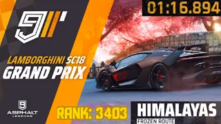 Asphalt 9 [HYBRID] | Elite Grand Prix LAMBORGHINI SC18 | R2 | 1:16.894