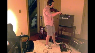 Jake L'Armand. Violin/guitar looper ( Boss RC-300)