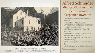 History of Swiss-German Immigration to Ellington CT