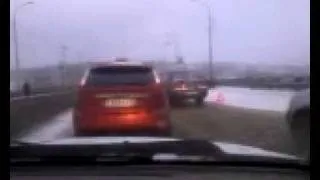 ДТП на Кузбасском мосту (видео очевидца)