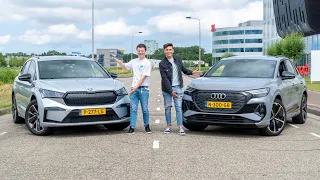 THE BEST Electric SUV in 2022?!⚡  Audi Q4 E-Tron vs Skoda Enyaq iV (Review)