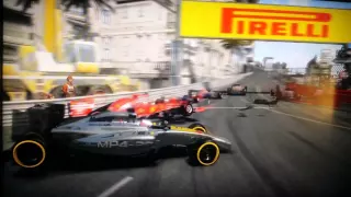 Big crash in Monaco F1 2014