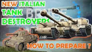 How to prepare for new ITALIAN TANK DESTROYERS | P26/40 | WoT with BRUCE | Gameplay and Reviews