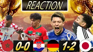 JAPAN STUN GERMANY!!!!! | GERMANY 1-2 JAPAN | MOROCCO 0-0 CROATIA REACTION FIFA WORLD CUP 2022