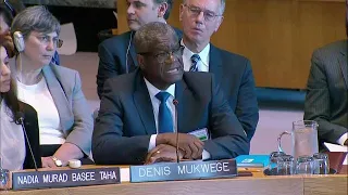 Denis Mukwege (Nobel Peace Prize Laureate)  on Sexual Violence in Conflict  - Security Council
