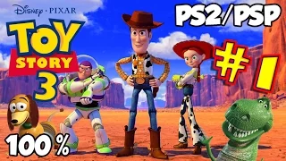 Disney's Toy Story 3 Walkthrough Part 1 - 100% (PS2, PSP) Level 1 - Western Playtime