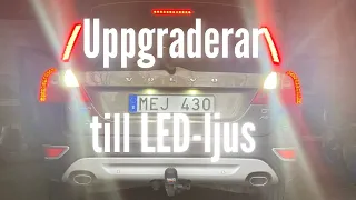 Uppgraderar MAGDA med LED. Back-  och skyltbelysningen blir riktigt bra. Volvo XC70.