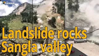 Himachal Rockslide Caught On Cam, 9 Tourists Dead | The Federal