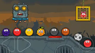 RED BALL 4 - Level 44 to 45 with All Balls & Boss Fight