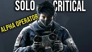 THE ALPHA OPERATOR MAKES SOLO CRITICAL LOOK EASY - RAINBOW SIX EXTRACTION 🎅