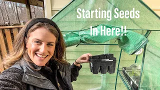 How To Start Seeds In An Unheated Greenhouse | What To Grow In A Mini Greenhouse