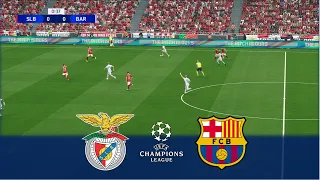 HIGHLIGHTS BENFICA v BARCA | UEFA Champions League 2021/22 | Realistic Gameplay