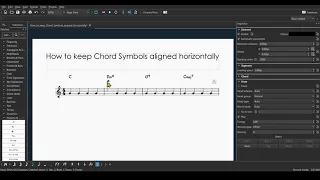 MuseScore | How to keep Chord Symbols aligned horizontally