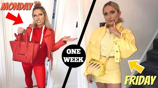 I wore ONLY solid COLOUR OUTFITS for a week!!