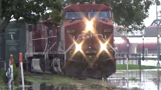 CP #473 Thru Mississippi flood waters Davenport, IA Oct 13, 2018