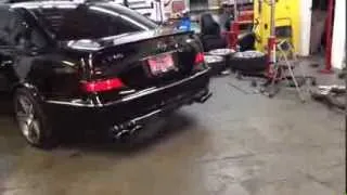 Mercedes E55 AMG - C63 Mufflers, MBH Long Tube Headers And Mid Pipes - Slow & Quiet