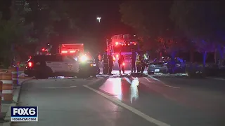 Glendale crash, police squad car hit head-on; 2 taken to hospital | FOX6 News Milwaukee