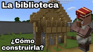 Cómo HACER 👉 LA BIBLIOTECA en MINECRAFT