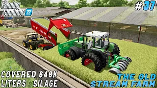 Finished chopping corn, covered 648K liters of silage | The Old Stream Farm | FS 22 | Timelapse #37