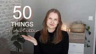 50 things to declutter | minimalism
